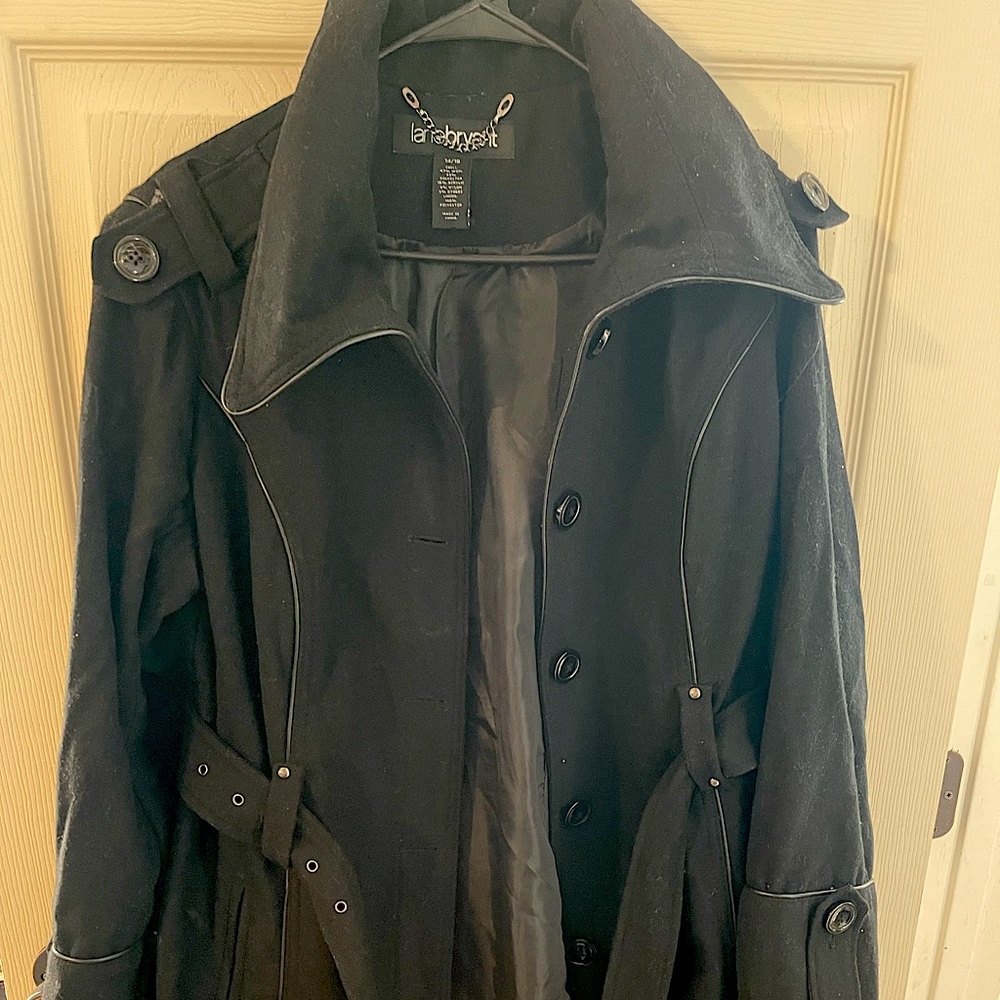 Lane Bryant over coat black size 14/16